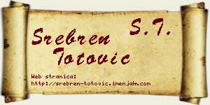 Srebren Totović vizit kartica